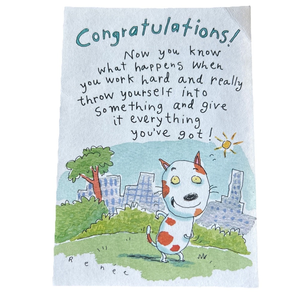 CONGRATULATIONS GREETING CARD HAPPY FOR YOU WAY TO GO Career Hallmark